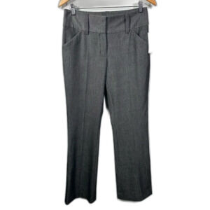 INC International Concepts Dark Grey Black Straight Leg Trouser Pants NWT Size 8